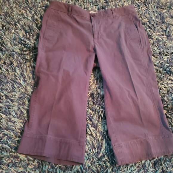 Vintage Dockers Grey Cropped Pants Grunge Punk Goth Grandpacore - Picture 2 of 6